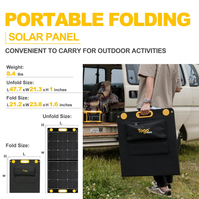 Togopower A500 Solar Genset (Advance 500 Power Station + Advance 100W Solar Panel)